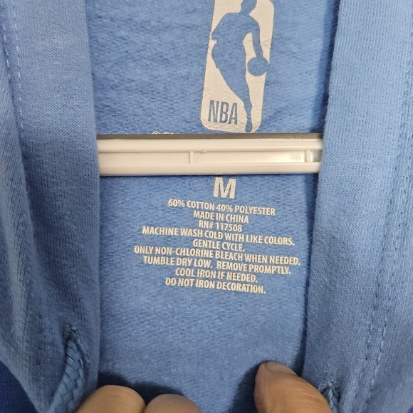 Golden State Warriors‎ Blue Hoodie Size M NWT NBA Sweatshirt Retro Streetwear - Picture 4 of 7